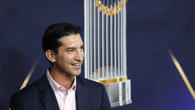 Mike Hazen during the 2024 World Series
